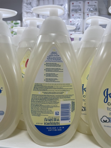 Sữa tắm gội GOHNSON'S Cottontouch 500ml (Sơ sinh)