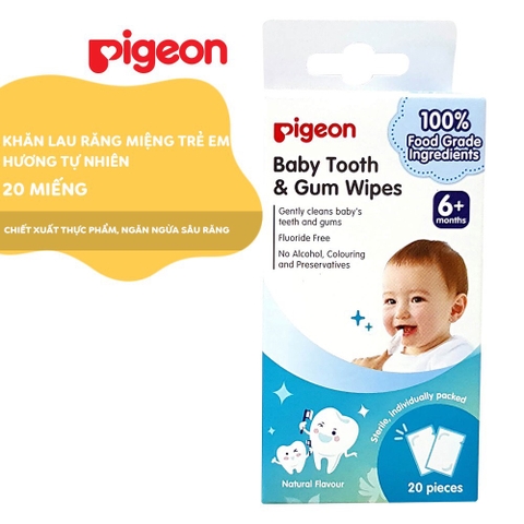 Khăn lau răng miệng trẻ em Pigeon