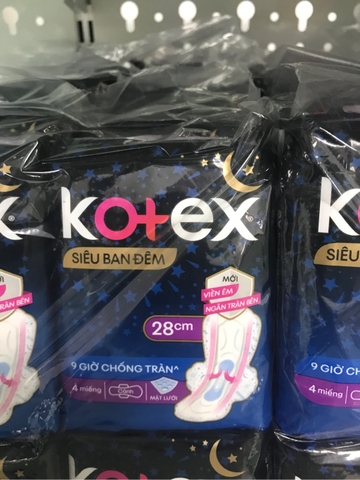 Kotex siêu ban đêm 28cm (4 miếng)