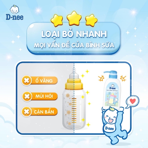 Nước rửa bình sữa Dnee chai 500ml