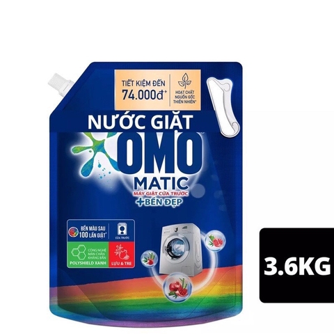 Nước Giặt OMO Matic Túi 3,6kg - Chuyên gia cửa trước