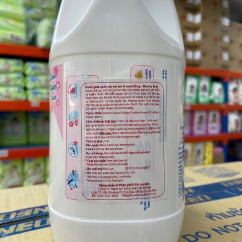 (Dnee) Nước Giặt Xả D-nee Thái Lan Can