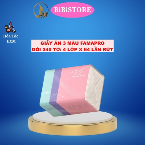 KHĂN GIẤY FAMAPRO Gói 240 tờ 4 lớp