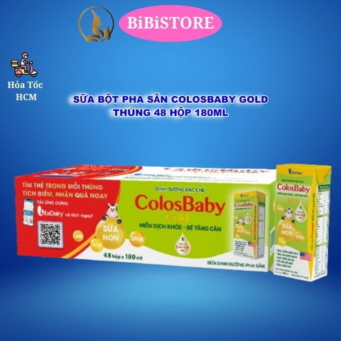 Thùng 48 Hộp Sữa Bột Pha Sẵn Oggi Cam/ Oggi Đỏ/ ColosGain/ Vitagrow/ Colosbaby Gold/ Colosbaby IQ/ Calokid Hộp 110ml và 180ml