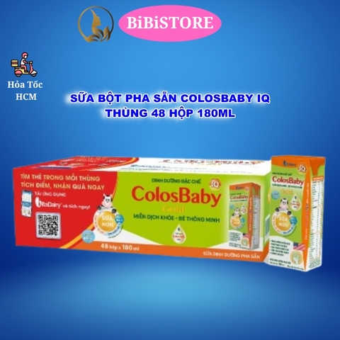Thùng 48 Hộp Sữa Bột Pha Sẵn Oggi Cam/ Oggi Đỏ/ ColosGain/ Vitagrow/ Colosbaby Gold/ Colosbaby IQ/ Calokid Hộp 110ml và 180ml
