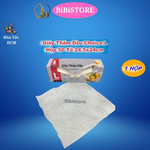 Giấy thấm dầu Choice L Hộp 50 Tờ