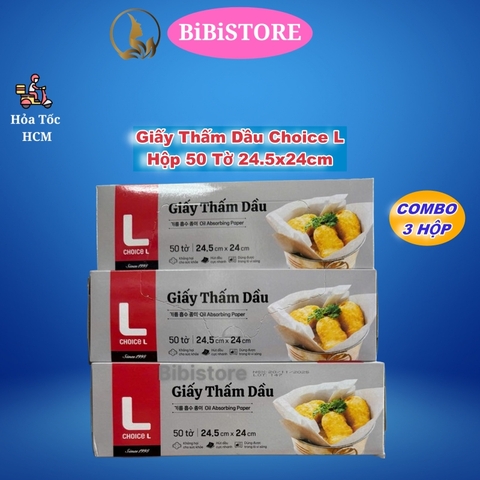 Giấy thấm dầu Choice L Hộp 50 Tờ