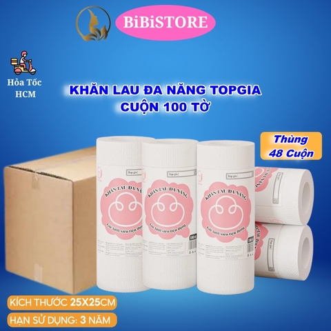 Khăn Bếp Khăn Lau Đa Năng Cuộn 100 tờ Top Gia Siêu Dai