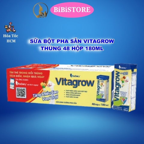 Thùng 48 Hộp Sữa Bột Pha Sẵn Oggi Cam/ Oggi Đỏ/ ColosGain/ Vitagrow/ Colosbaby Gold/ Colosbaby IQ/ Calokid Hộp 110ml và 180ml