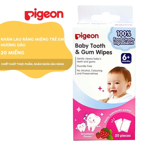 Khăn lau răng miệng trẻ em Pigeon
