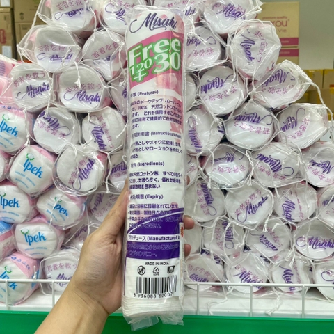 Bông tẩy trang Misaki 150 miếng