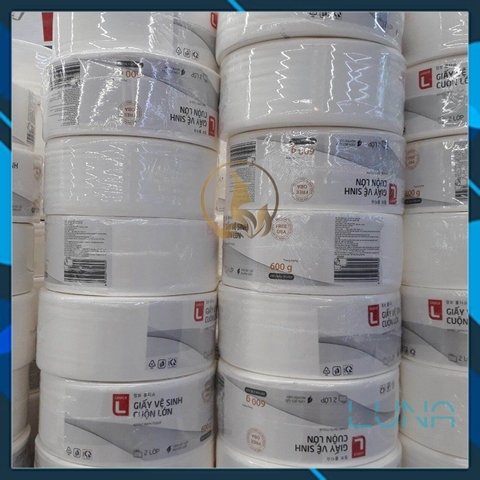 Giấy Vệ Sinh Cuộn Lớn Choice L Lotte Hàn Quốc 2 Lớp 600g