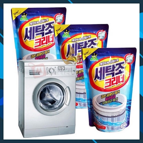 Tẩy Lồng Máy Giặt Dạng Bột Siêu Sạch BLUE Hàn Quốc, 1 Túi/ 450gram