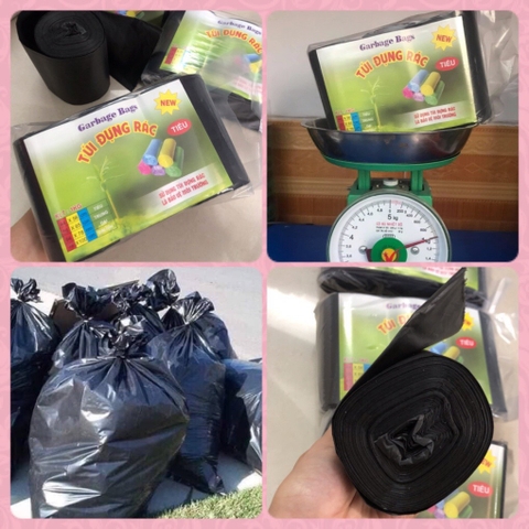 Túi Rác Đen Greensun (Bịch 1 Ký/ 3 cuộn)
