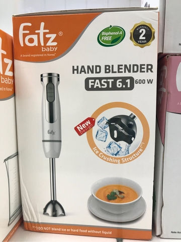Máy xay cầm tay hiệu FatzBaby tay cầm bằng nhựa lõi thép (C/s: 600W)-FB5392TL