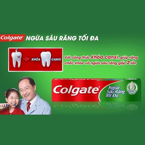 Kem đánh răng Colgate ngừa sâu răng 225g_Xanh lá