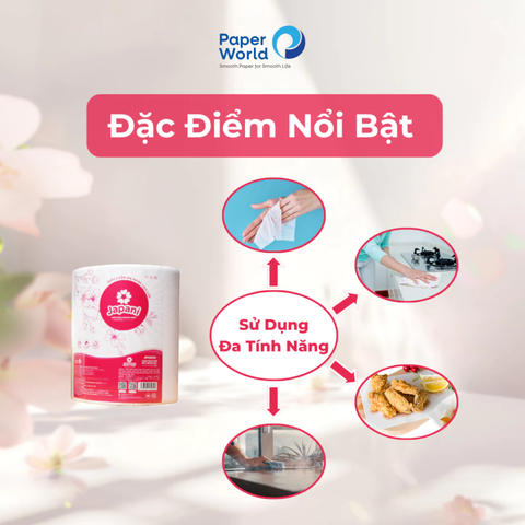 Giấy cuộn lau bếp đa năng Japani JP1000s