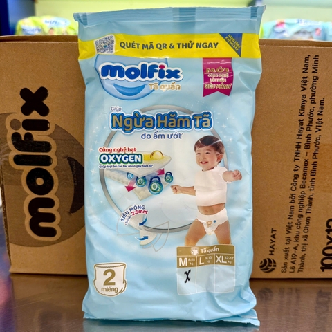 Bỉm Molfix Quần OXYGEN giúp ngừa hăm