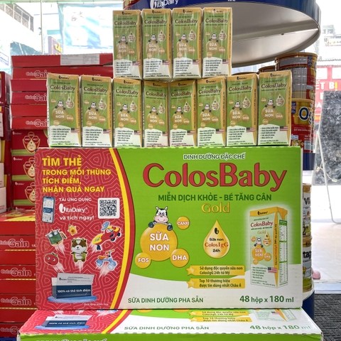 Thùng 48 Hộp Sữa Bột Pha Sẵn Oggi Cam/ Oggi Đỏ/ ColosGain/ Vitagrow/ Colosbaby Gold/ Colosbaby IQ/ Calokid Hộp 110ml và 180ml