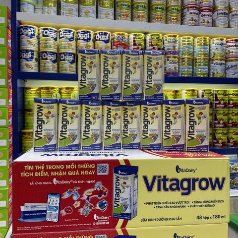 Thùng 48 Hộp Sữa Bột Pha Sẵn Oggi Cam/ Oggi Đỏ/ ColosGain/ Vitagrow/ Colosbaby Gold/ Colosbaby IQ/ Calokid Hộp 110ml và 180ml