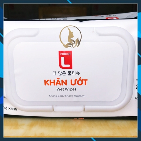 [Giá Sỉ] 1 Thùng Khăn Ướt Gia Đình Choice L Lotte Hàn Quốc, Hương Yến Mạch và Trà Xanh 1 Gói 120 miếng