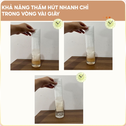 Khăn Bếp Khăn Lau Đa Năng Cuộn 100 tờ Top Gia Siêu Dai