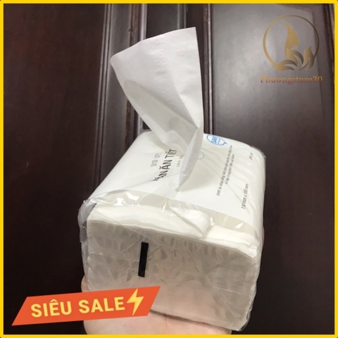 [COMBO 3 LỐC] Lốc 4 Gói Tiết Kiệm - Khăn Ăn Tiết Kiệm Lotte Choice L 2 lớp Gói 200 Tờ