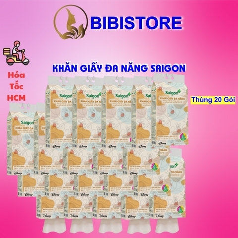 Khăn Giấy Rút Saigon Treo Tường 2 Lớp Gói 500 Tờ