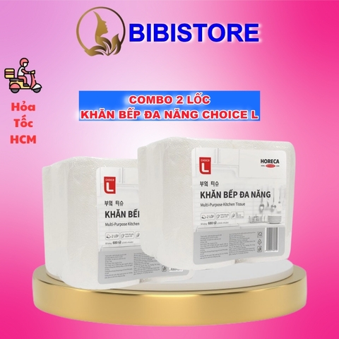 Lốc 4 Cuộn Khăn Bếp Đa Năng Lotte Choice L 680 Tờ