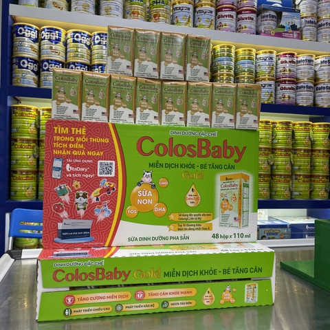 Thùng 48 Hộp Sữa Bột Pha Sẵn Oggi Cam/ Oggi Đỏ/ ColosGain/ Vitagrow/ Colosbaby Gold/ Colosbaby IQ/ Calokid Hộp 110ml và 180ml