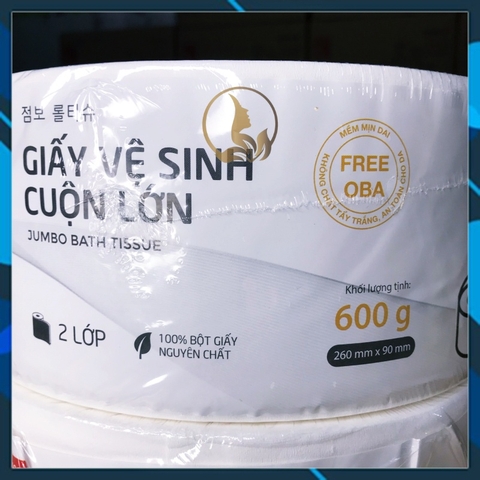 [Combo 10 Cuộn Lớn] Giấy Vệ Sinh Cuộn Lớn Choice L Lotte Hàn Quốc 2 Lớp 600g