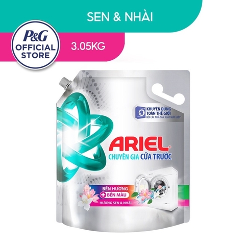 (Hoả tốc HCM) Nước Giặt ARIEL Chuyên Gia Cửa Trước Hương sen nhài_Oải Hương 3,05kg/ Downy nắng sớm 3