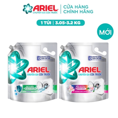 (Hoả tốc HCM) Nước Giặt ARIEL Chuyên Gia Cửa Trước Hương sen nhài_Oải Hương 3,05kg/ Downy nắng sớm 3