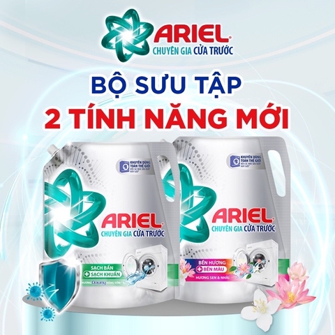 (Hoả tốc HCM) Nước Giặt ARIEL Chuyên Gia Cửa Trước Hương sen nhài_Oải Hương 3,05kg/ Downy nắng sớm 3