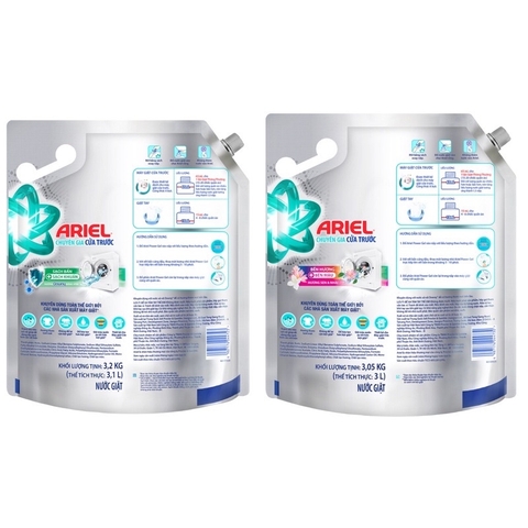 (Hoả tốc HCM) Nước Giặt ARIEL Chuyên Gia Cửa Trước Hương sen nhài_Oải Hương 3,05kg/ Downy nắng sớm 3