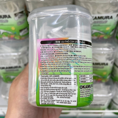 (Bibistore) Tăm Chỉ Kẻ Răng_Tăm Chỉ Nha Khoa Okamura Hộp 60P/100P (Hoả Tốc HCM)