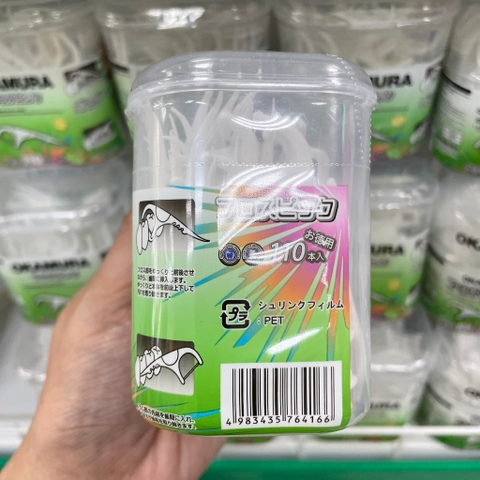 (Bibistore) Tăm Chỉ Kẻ Răng_Tăm Chỉ Nha Khoa Okamura Hộp 60P/100P (Hoả Tốc HCM)
