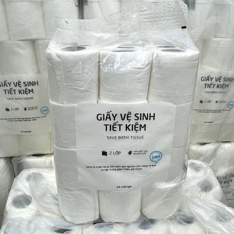 [Combo 4 Lốc, Lotte] Lốc 24 Cuộn - Giấy Vệ Sinh Tiết Kiệm 2 Lớp Choice L (Bibistore)