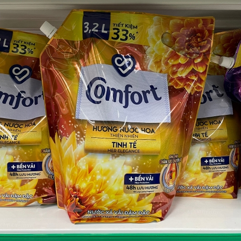 (Hoả Tốc HCM) Túi 3.2L Nước Xả Vải Comfort Chăm Sóc Chuyên Sâu  (Đủ hương)