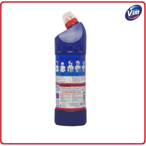 (Hoả Tốc HCM) Nước Tẩy Bồn Cầu Vim Siêu Diệt _ Vim Xanh Biển Bất Khả Chiến Bại Chai 880ml