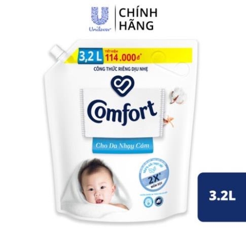 (Hoả Tốc HCM) Túi 3.2L Nước Xả Vải Comfort Chăm Sóc Chuyên Sâu  (Đủ hương)