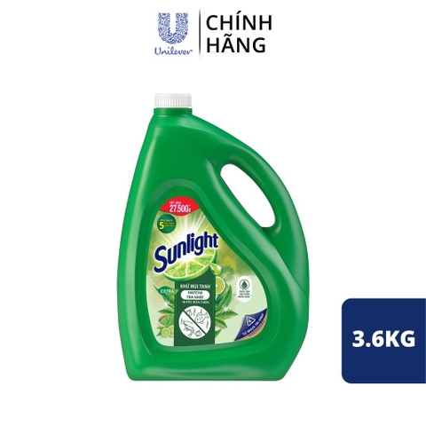 (Hoả tốc HCM) Can 3,6kg Nước Rửa Chén Sunlight Đủ Loại (BIBISTORE)