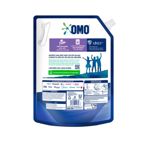 (Hoả Tốc HCM) Nước Giặt OMO Matic - Máy giặt cửa trước Túi 3,6kg (Bibistore)