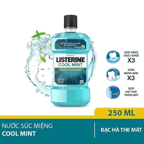 Nước súc miệng Listerine 250ml/ 750ml (Bibistore)