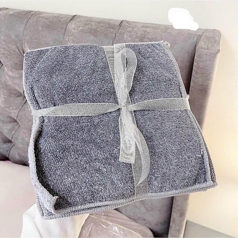 Combo 10 Khăn Lau Đa Năng Màu Xám size 21cm x 21cm