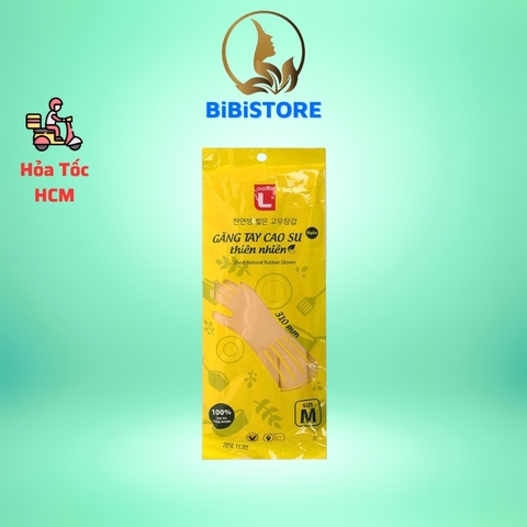 Găng Tay Cao Su Thiên Nhiên Choice L Ngắn,  Size M, Dài 31CM