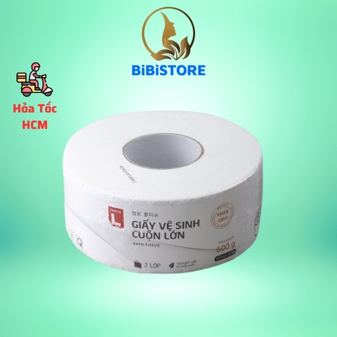 (Hoả Tốc HCM) Giấy Vệ Sinh Cuộn Lớn Choice L Lotte Hàn Quốc 2 Lớp 600g