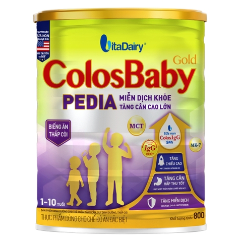Sữa ColosBaby Gold Pedia 800g Dành Cho Trẻ 1-10 Tuổi