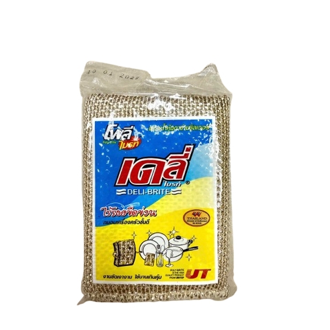 Miếng rửa chén Chùi nồi bọc lưới NHÔM POLY BRITE