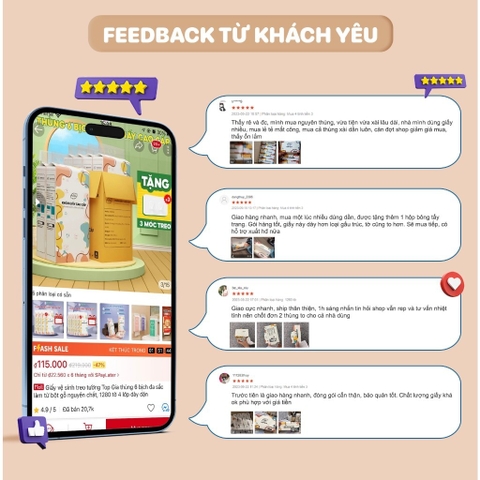 Giấy Ăn Topgia Đa Sắc Cao Cấp Gói 240 Tờ 4 Lớp